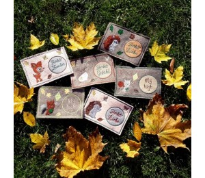 Stickdserie - ITH Mug Rugs Herbst